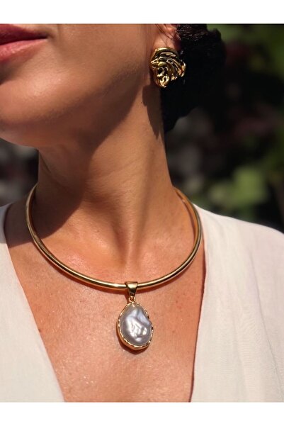 LİNYA JEWELLERY Magma Barok İnci Choker Kolye
