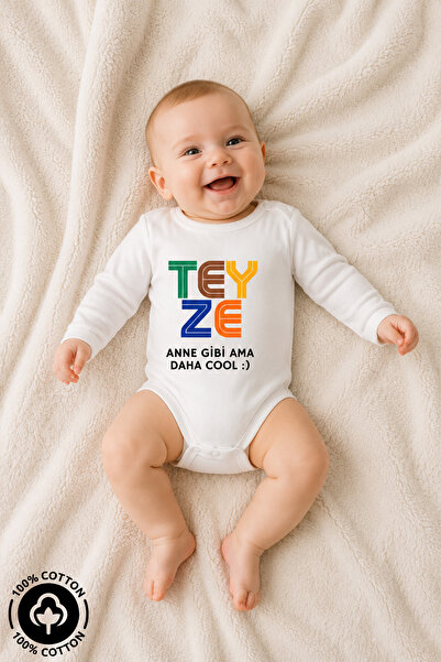 Miniel Unisex Baby 100% Cotton 0-12 Months Printed Baby Long Sleeve Bodysuit