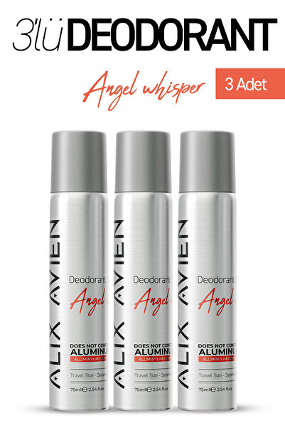 Alix Avien Alüminyumsuz Seyahat Boy Kadın Deodorant Spray Üçlü Set 3x75 ML - ...