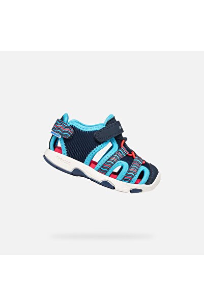 Geox Sandale modre pentru băieți Sandal Multy