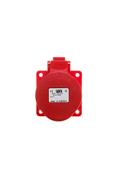 PCE Soclu de bord 16A 7P 400V/70x70/roșu IP44 317-6v