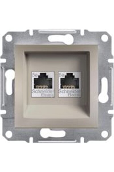 Generic Brand ASFORA Priză computer 2x cat.5e UTP fără ramă bronz EPH4400169