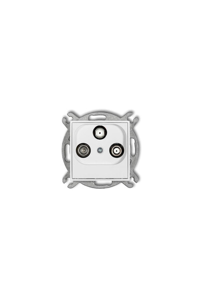 KARLIK ICON Mecanism slot pentru abonați 2 ieșiri SAT+TV alb IGSN
