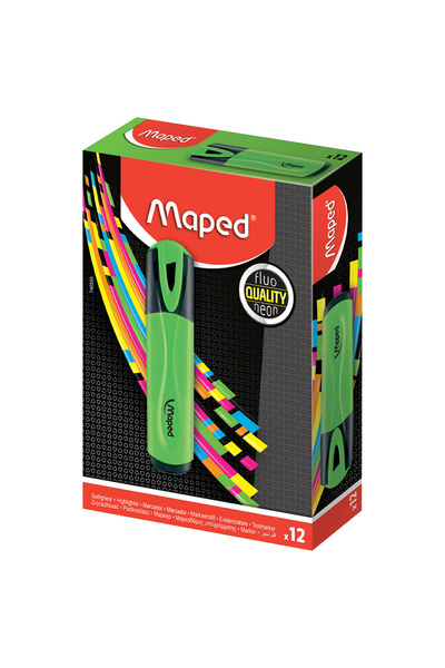 Maped Cartografiată FLUO PEPS VERDE (3154147425336)