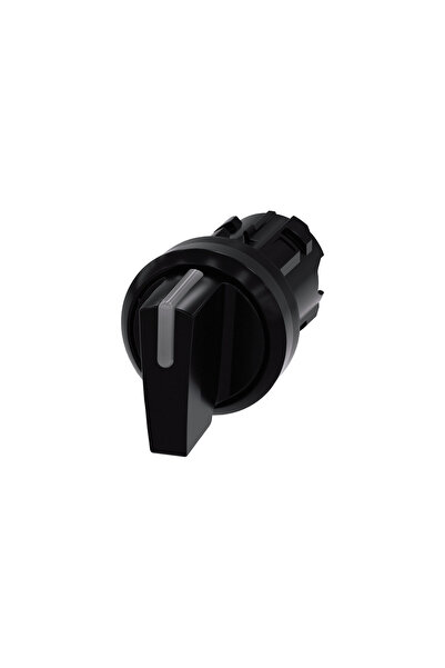Siemens Comutator 3 poziții 22mm negru fără revenire automată I-O-II iluminar...