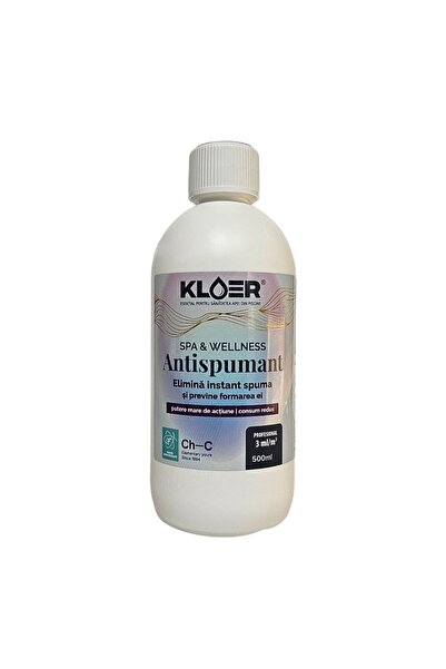 KLOER Agent antifoant pentru piscină, lichid, Kloer, Wellness Spa, 500 ml