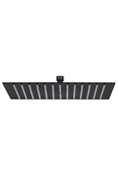 vidaxl Cap de duș pătrat tip ploaie, negru, 25 x 25 cm, oțel inoxidabil