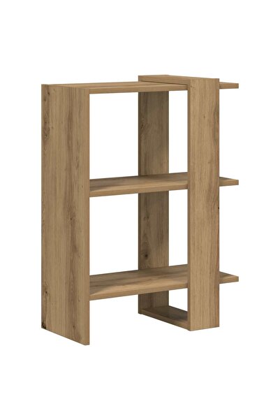 vidaxl Raft pentru cărți Stejar Artizanal 52 x 25 x 71,5 cm
