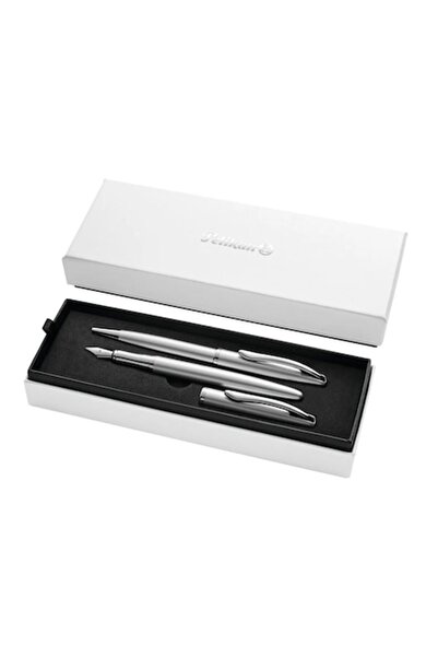 Pelikan Set Stilou + Pix Jazz Noble Elegance K36, cutie cadou, argintiu