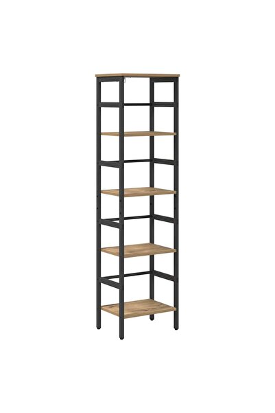 vidaxl Raft pentru cărți Stejar Artizanal 40 x 29,5 x 149 cm
