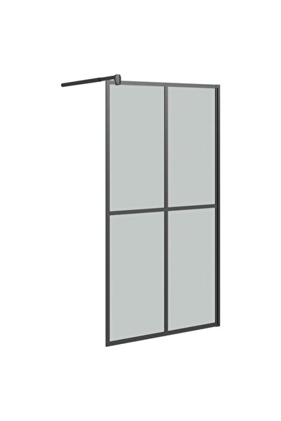 vidaxl Paravan de duș walk-in, 100 x 195 cm, sticlă securizată întunecată