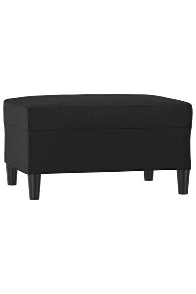 vidaxl Taburet, negru, 70x55x41 cm, piele ecologică