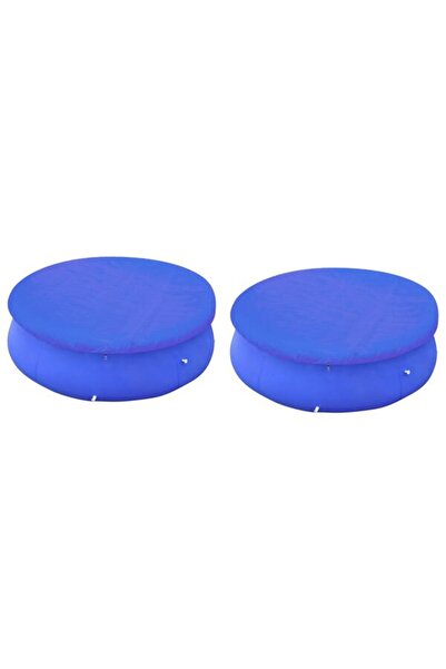 vidaxl Prelate pentru piscine supraterane, 2 bucăți, rotunde, 450-457 cm