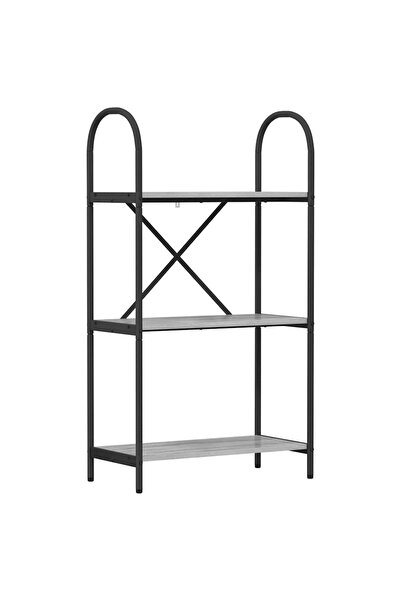 vidaxl Raft pentru cărți Gri Sonoma 60 x 30 x 109 cm Lemn compozit