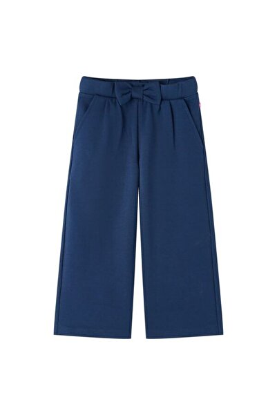vidaxl Pantaloni largi pentru copii, bleumarin, 140