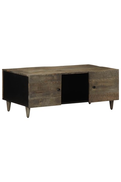 vidaxl Masuta de cafea gri deschis 100x54x40 cm lemn masiv de mango