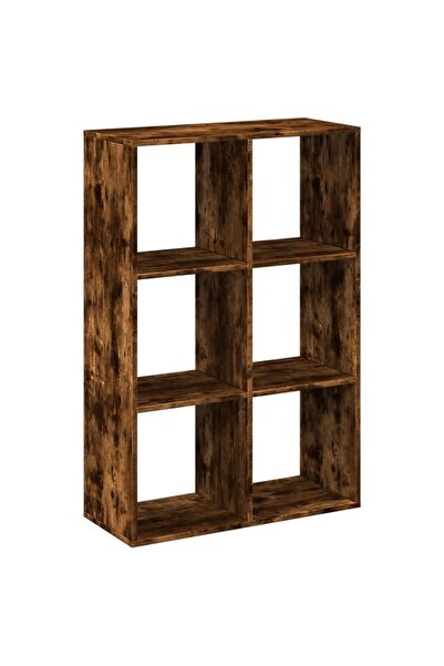 vidaxl Bibliotecă/separator cameră stejar fumuriu 69,5x29x103,5cm lemn