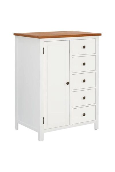 vidaxl Dulap, 76 x 52 x 105 cm, lemn masiv de stejar
