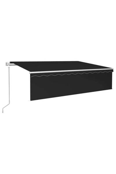 vidaxl Copertină retractabilă automată cu jaluzea, Antracit, 6 x 3 m