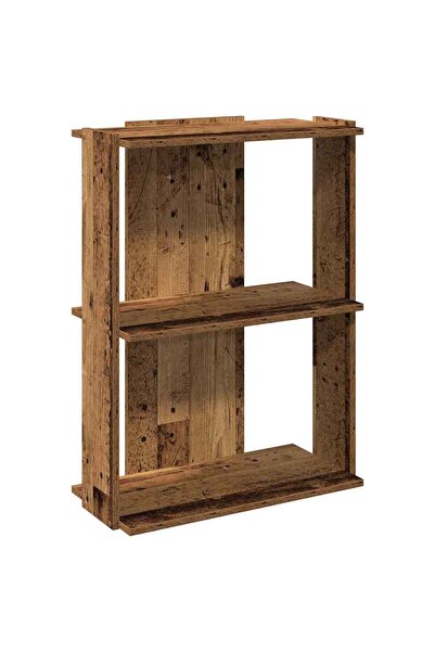 vidaxl Bibliotecă cu 3 etaje din lemn vechi 60x30x80 cm lemn prelucrat