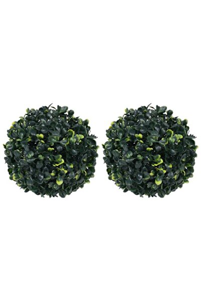 vidaxl Bile artificiale de buxus, 2 bucăți, 22 cm