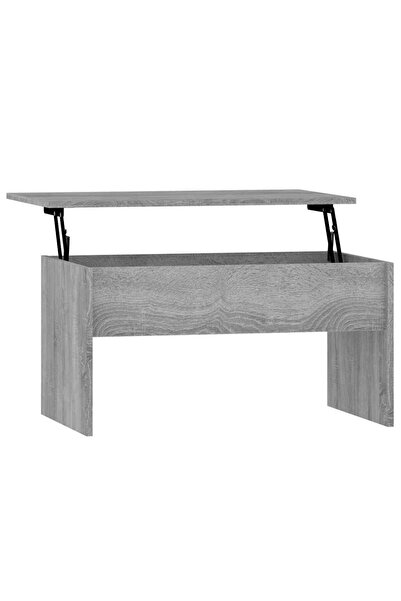 vidaxl Măsuță de cafea, gri sonoma, 80x50,5x41,5 cm, lemn prelucrat