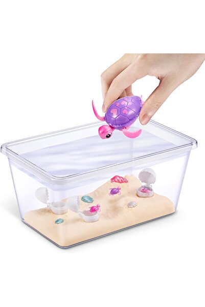 Cici Oyuncak ZURU Pets Alive Mommy Turtle & Baby Surprise Suda Yüzen Sürpriz ...