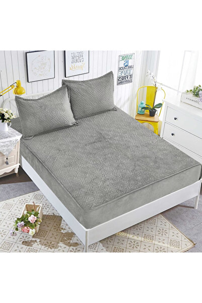 Lenjeria Pufoasa Husă Topper din Catifea cu Elastic 180x200 cm sau 160x200 + ...