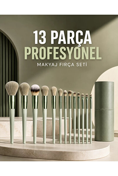 TakÇalıştır Professional Makeup Brush Set 13 Pieces Soft Bristle Brush Set Ey...