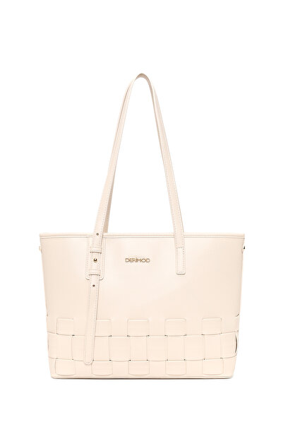 Derimod Women's Cream Long Strap Braided Shoulder Bag 26Sbd293029
