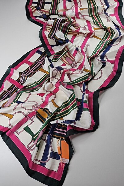 shalya scrafs Belt Pattern Voile Silk Shawl Accessory Shoulder Shawl Foulard