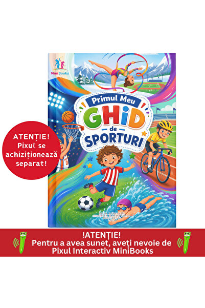 minibooks Primul meu ghid de sporturi – Carte cu sunete interactivă si educat...