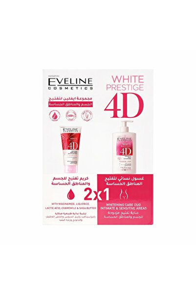 Eveline مجموعه العنايه بالمنطقه الحساسه والجسم 2*1كريم +غسول من وايت برستيج250مل