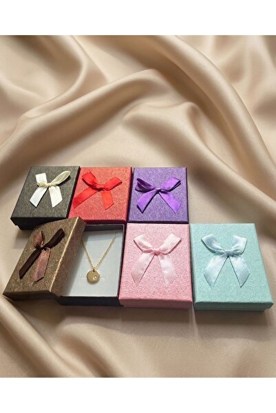 e Erta 7cm x 9cm 6'lı Mini Takı Kutu Seti Kolye & Küpe &Yüzük Kutusu
