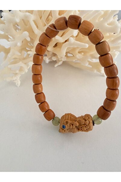 gemsartdeco Baby Figure Wooden Bead Design Bracelet