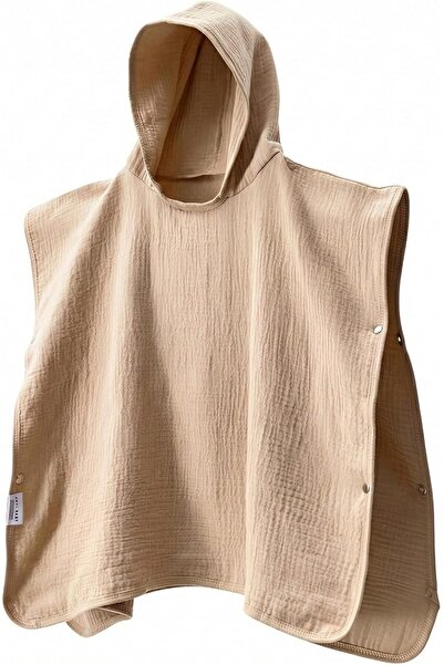 Anvi Baby 4-layered Muslin Poncho Towel (Beige)