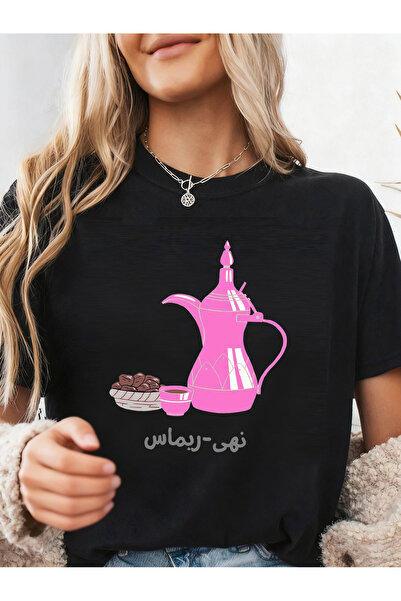 YHDZ تيشيرت نسائي كاجوال من قطن 100%، نسيج قابل للتنفس، قابل للغسل في الغسالة