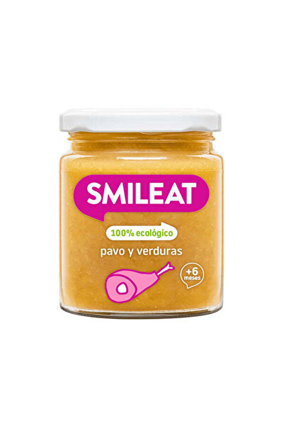 Smileat Piure de legume cu curcan si ulei masline 230g, +6 luni,