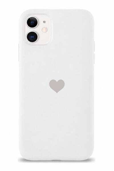 3GEN CASE iPhone 11 Uyumlu Kalp Logolu Lansman Kılıf İçi Kadife Kaplamalı Pre...