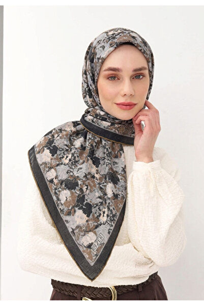ZER Organic Cotton Viscose Scarf Special Design Floral Pattern Lightweight St...