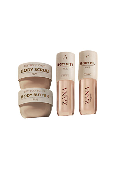 ZONA Five Luxury Bath Set | Body Scrub, Body Butter, Body Oil & Body Mist | I...