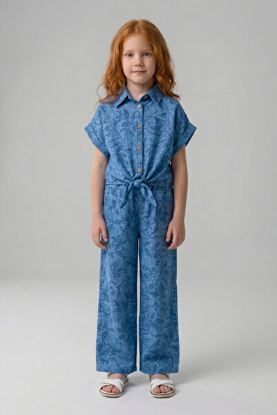 Pafim Girls' Two-Piece Set, Spanish Style Patterned Modal Set, Ages 5-12