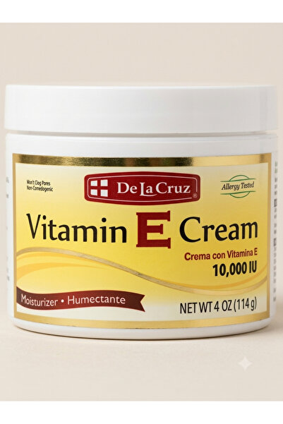 De La Cruz Vitamin E Moisturizing Cream for Skin - 114g
