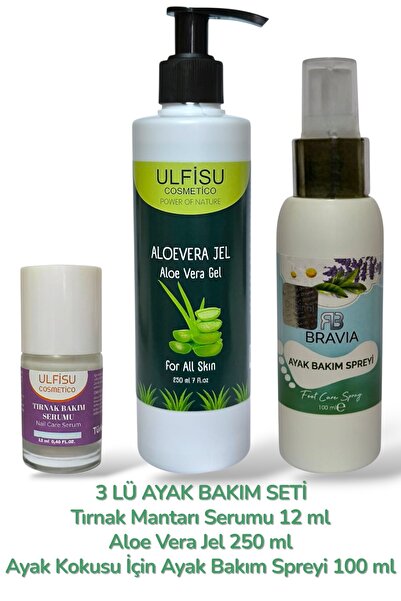 ULFİSU COSMETİCO Tırnak Mantarı Serumu 12 ml , Ayak ve Topuk Bakım İçin Aloe ...