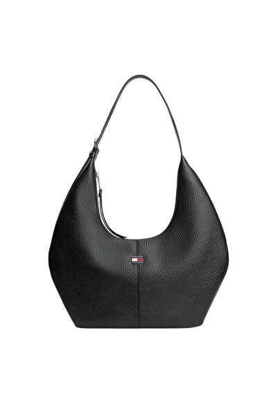Tommy Hilfiger Γυναικεία City Hobo Τσάντα Μαύρη Tommy Jeans AW0AW18776-BDS
