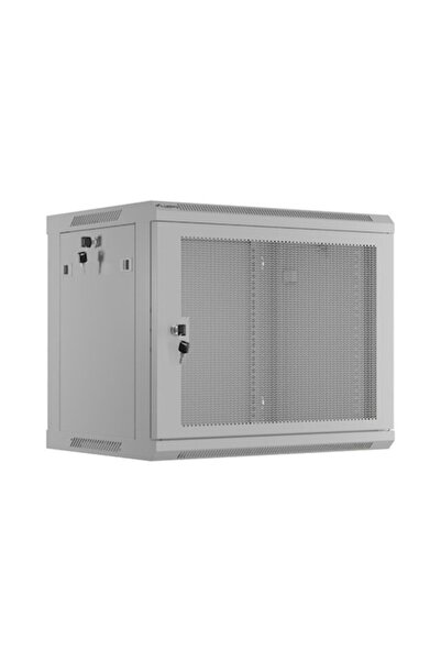 Lanberg Dulap rack metalic de 19 inch, 9U, 600x450mm, cu ușă perforată gri, s...