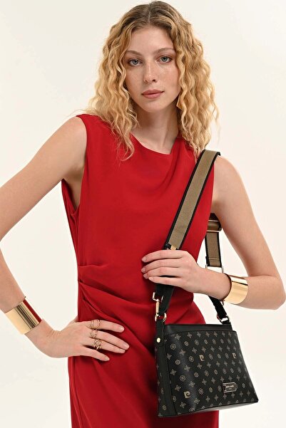 Pierre Cardin Μαύρη γυναικεία τσάντα ώμου 05PC26Y219503