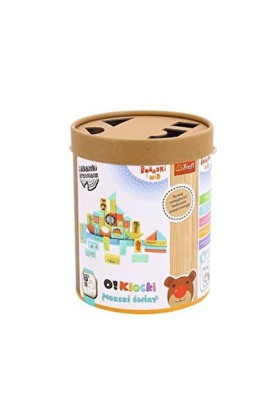 Trefl Set de cuburi pentru copii, Trefl, 53 piese, +18 luni, Multicolor