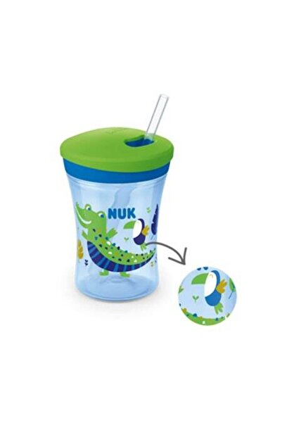 Nuk Cana cu pai, Nuk, 12 luni+, 230 ml, Albastru/Verde