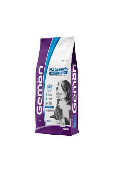 Gemon Puppy & Junior All Breed Ξηρά Τροφή για Κουτάβια με Τόνο & Ρύζι 15kg